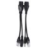 gernie Poe Adapter Cable Non Standard Splitter Power Cord Connection Cable Waterproof Water Resistant Separator Wire Poe Splitter Powerline Network Adapters (Black), gerniex8mdnr2o63-12 view 4