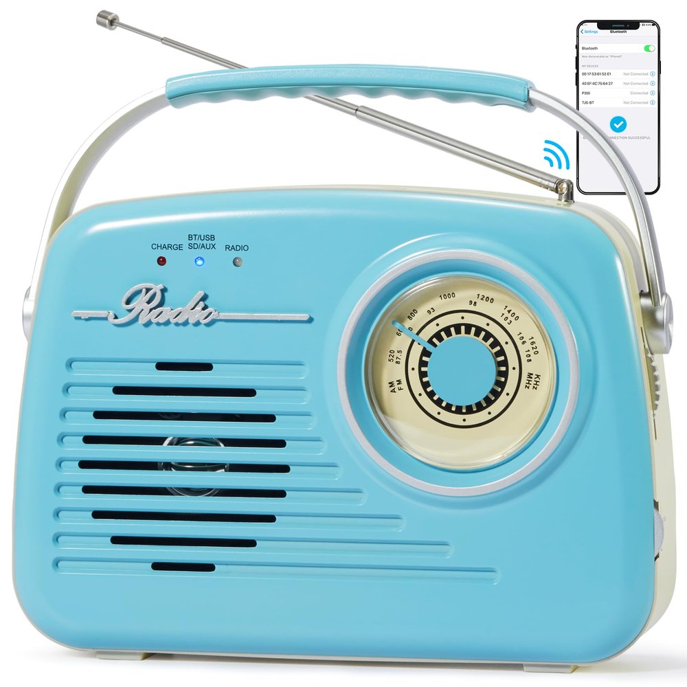 Bingxue Portable Am Fm Radios, Radio Bluetooth