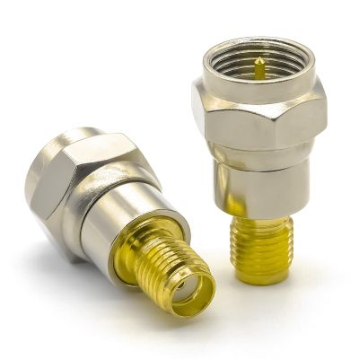 Ahoaepy 2PCS Type F to SMA Antenna Cable Connector, Low Loss SMA Female to Type F Male Coax Adapter Radios Adapter for HAM Radio Transceivers, CCTV, LMA, Video