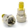 Ahoaepy 2PCS Type F to SMA Antenna Cable Connector, Low Loss SMA Female to Type F Male Coax Adapter Radios Adapter for HAM Radio Transceivers, CCTV, LMA, Video view 3