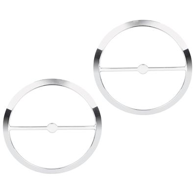 Americruise 1 Paire Harley Speaker Accessorires Speaker Covers Trim Grill compaticable for Touring Electra Glide Street Glide Ultra Limited Tri Glide FLHTK FLHTCU 2014-2023 (Chrome)
