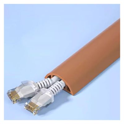 BYZOMU PVC Cable Hider Floor, Brown Self Adhesive Floor Wires Covers Protector 1m 2m 3m 4m 5m 20m 30m, Office Home Doorway Floor Passage, Electrical Cable Storage (Color : Width 30mm, Size : L 2M)