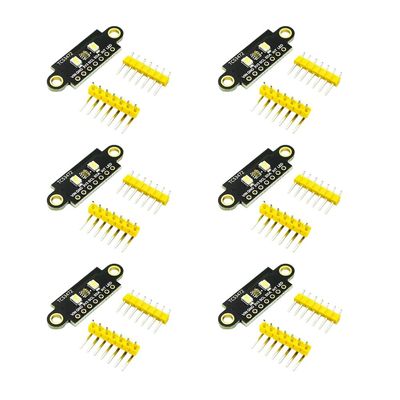 senzooe 6pcs TCS34725 Colour Sensor Recognition Module RGB Board (Double Hole)