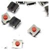 DLAHPJPT 100pcs 6 * 6 * 3.4mm, The Patch 4pin Tactile Push Button Switch, Red Button Wa*TER*pro*of Copper Head Cooker Switch view 1
