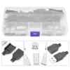 20pcs Set Type A 2.0USB Connector Plug Socket Adapter with Black Plastic Shell view 4
