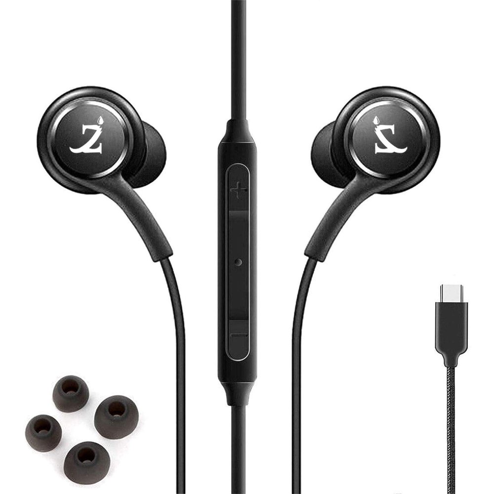 PRO Stereo Headphones Compatible with LG XBOOM Go PN1 Hands-Free Built-in Microphone Buttons + Crisp Digital Titanium Clear Audio! (USB-C/PD)