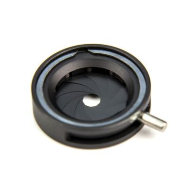 Microscope Accessories Kit 1-12mm Diameter Metal Zoom Optical Iris Diaphragm Aperture for Microscope with M4 Adapter Lens Microscope Slides