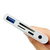 DAGIJIRD TF/SD Card Reader USB C 5 in 1 Multiple External Memory Card Reader Adapter view 4