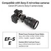 7artisans EF-SE Electronic Auto Focus Anti-Shake Camera Adapter with USB Port Firmware Update for EF/EF-Lens to Sony E Mount Camera view 2