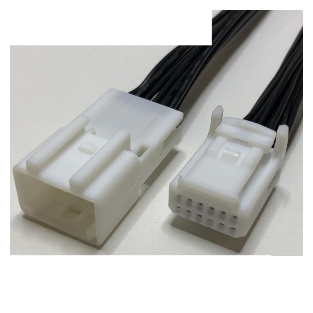 Buxns Dj7086s-0.7 Reversing Navigation Harness Connector 8/12 / 16 / - 40 Pin Suitable Compatible with Car Audio Cable Wire Length 15cm(12p Strip line)