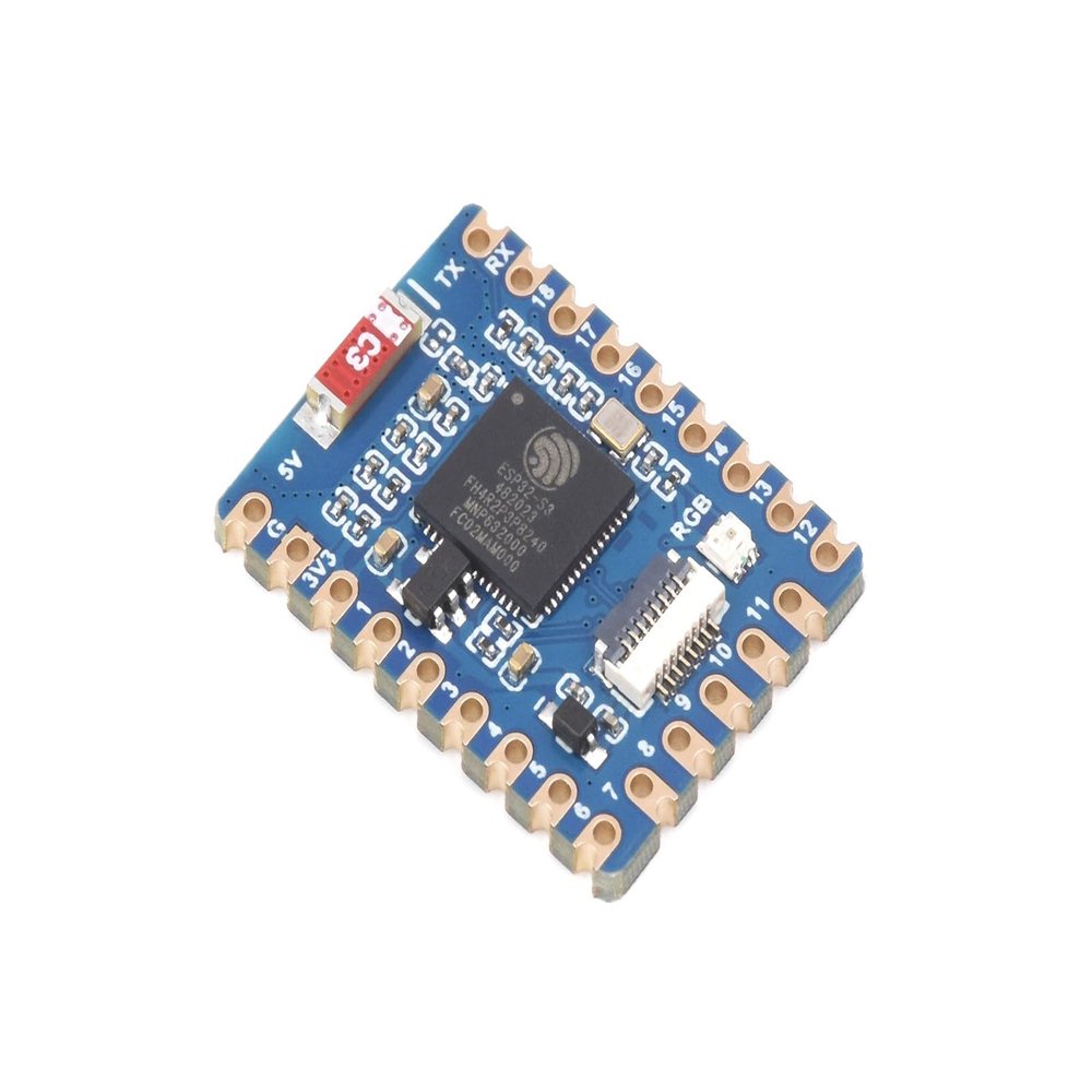 waveshare ESP32-S3 Mini Development Board Based on ESP32-S3FH4R2 Dual-Core Processor,2.4GHz Wi-Fi and Bluetooth LE Support,240MHz Running Frequency