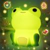 Attivolife Cute Frog Night Light for Kid, Squishy Animal Silicone Lamp, Rechargeable Portable and Dimmable Touch Control, Best Bedroom Bedside Decor Christmas Birthday Gift for Boy Girl Toddler view 1