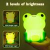Attivolife Cute Frog Night Light for Kid, Squishy Animal Silicone Lamp, Rechargeable Portable and Dimmable Touch Control, Best Bedroom Bedside Decor Christmas Birthday Gift for Boy Girl Toddler view 3