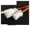 Buxns Dj7021-2.8mm Electric Motorcycle Harness Connector 2/3 / 4/6 / 9-pin Steering Lamp Male and Female Butt Terminal Sheath(4p Strip line,5sets) view 1
