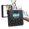 Marine Audio System with Marine Speakers and Gauge Receiver Package, IPX6 Weatherproof Bluetooth Audio Receiver and AM FM Radio Receiver, USB, MP3, Aux Input, 2 x 6.5 Inch Boat Speakers view 2