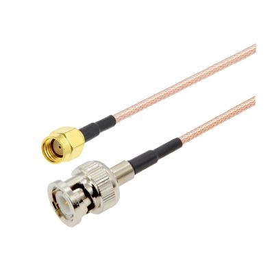 1PCS BNC to SMA Cable RG316 50 Ohm Pigtail SMA Male to BNC Male Plug RF Coax Extension Cable Coaxial Jumper Cord 15CM Wholesales (Color : BNC M to RP-SMA M, Size : 5M)