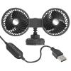 GRABLOOM Car Head Fan 3 Gear Adjustable Suction Cup Cooling Fan for Vehicles Office USB Plug Fan Car Head Fan 3 Gear Adjustable Suction Cup Cooling Fan for Vehicles view 1