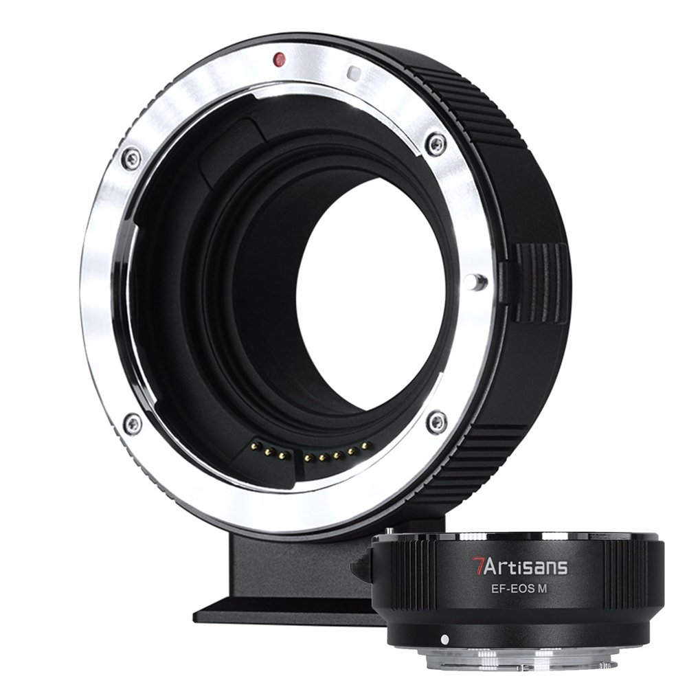 7artisans EF-EOS M Lens Adapter Electronic Auto-Focus EF to M Mount Adapter for Canon EF/EF-S Lens to Canon EOS-M M2 M3 M5 M6