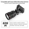 7artisans EF-EOS M Lens Adapter Electronic Auto-Focus EF to M Mount Adapter for Canon EF/EF-S Lens to Canon EOS-M M2 M3 M5 M6 view 2