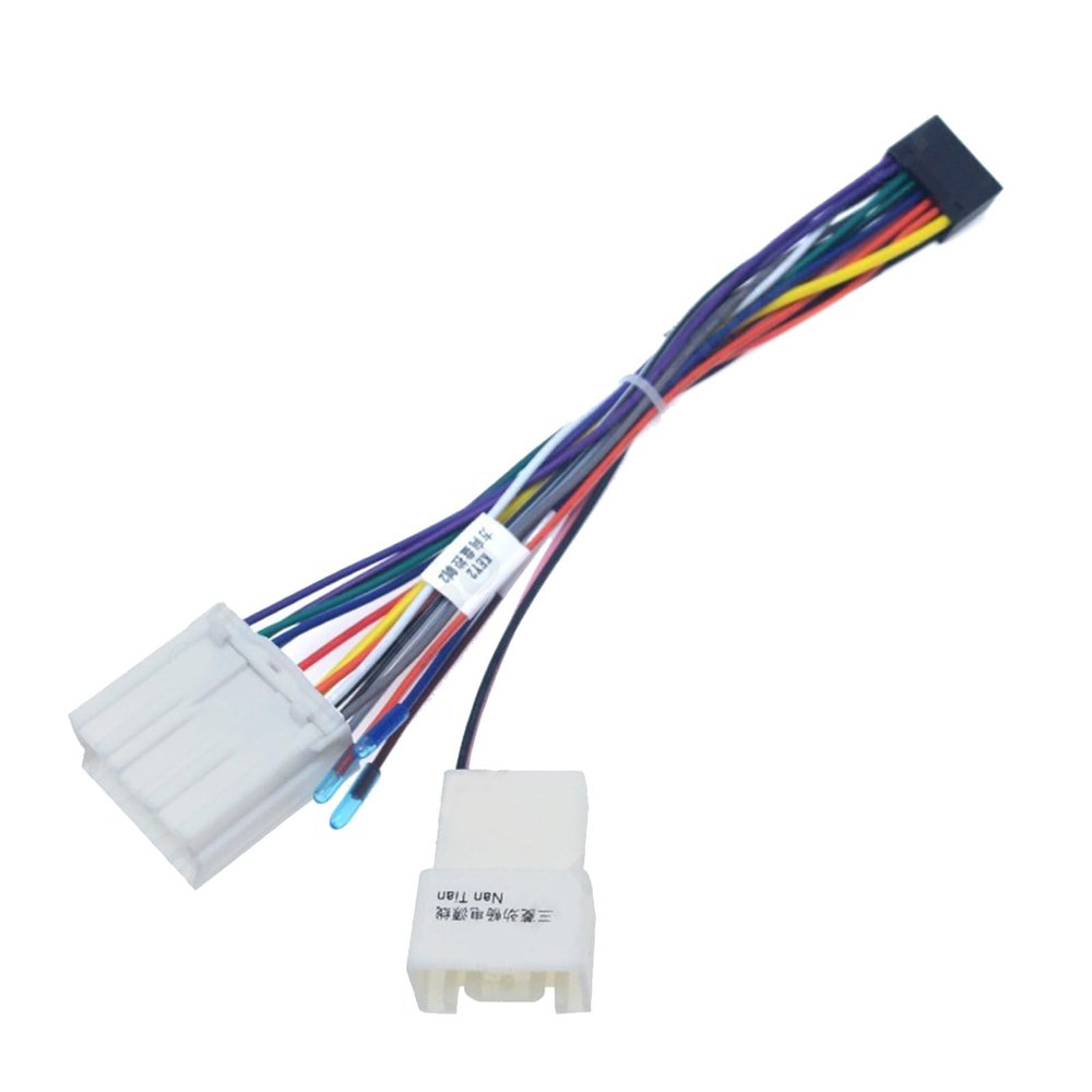 16 Pin Car CD Tail Line Stereo Radio Player Wiring Harness Connector Cable 16pin Car Radio Cable Power Connector for Car Multimedia System