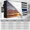 LBCASA American Flag Outdoor TV Cover 30 to 32 Inch Weatherproof, US Flag 600D Oxford TV Covers with Waterproof Zipper, Blue Black Stripes Outside Flat TV Screen Protector Size 30" W x 19" H x 4.5" D view 2