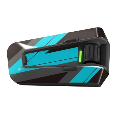 MC MOTOPARTS Headsets Decal Protection Cover Sticker x2 SS002 Blue S Compatible with Cardo Packtalk Edge
