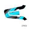 MC MOTOPARTS Headsets Decal Protection Cover Sticker x2 SS002 Blue S Compatible with Cardo Packtalk Edge view 3
