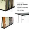 JDXQBLD Acrylic Vinyl Record Holder Table Vinyl Record Storage Box Desktop Vinyl Record Display Cabinet Shelf for Bedroom Living Room (Clear 35 * 33 * 8Cm) view 3