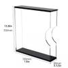 JDXQBLD Acrylic Vinyl Record Holder Table Vinyl Record Storage Box Desktop Vinyl Record Display Cabinet Shelf for Bedroom Living Room (Clear 35 * 33 * 8Cm) view 4