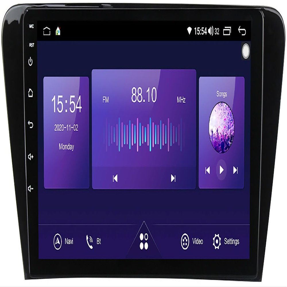 PLOKM Android 12 10" in-Dash Car Radio for S-Koda Octavia 3 A7 2013-2018, Car Navigation Cam FM Receiver, with WiFi Bluetooth GPS Multimedia Player M600S