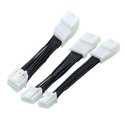 Buxns 20CM 8/12/16/24/32/40 Pin Extension Female Male 0.7MM 1318386-1 1376103-1 1318917-1 1674312-1 1318389-1 Wiring Harness(Silver,8P)