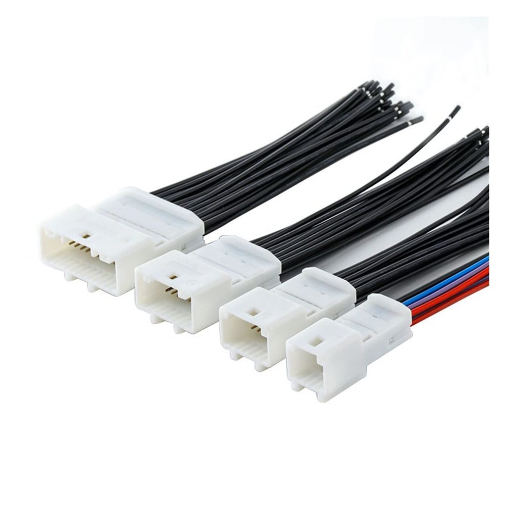 Buxns 20CM 8/12/16/24/32/40 Pin Extension Female Male 0.7MM 1318386-1 1376103-1 1318917-1 1674312-1 1318389-1 Wiring Harness(Gold,28P)