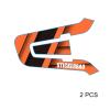 MC MOTOPARTS Headsets Decal Protection Cover Sticker x2 SS001 Orange Tape Compatible with Cardo Packtalk Edge view 3