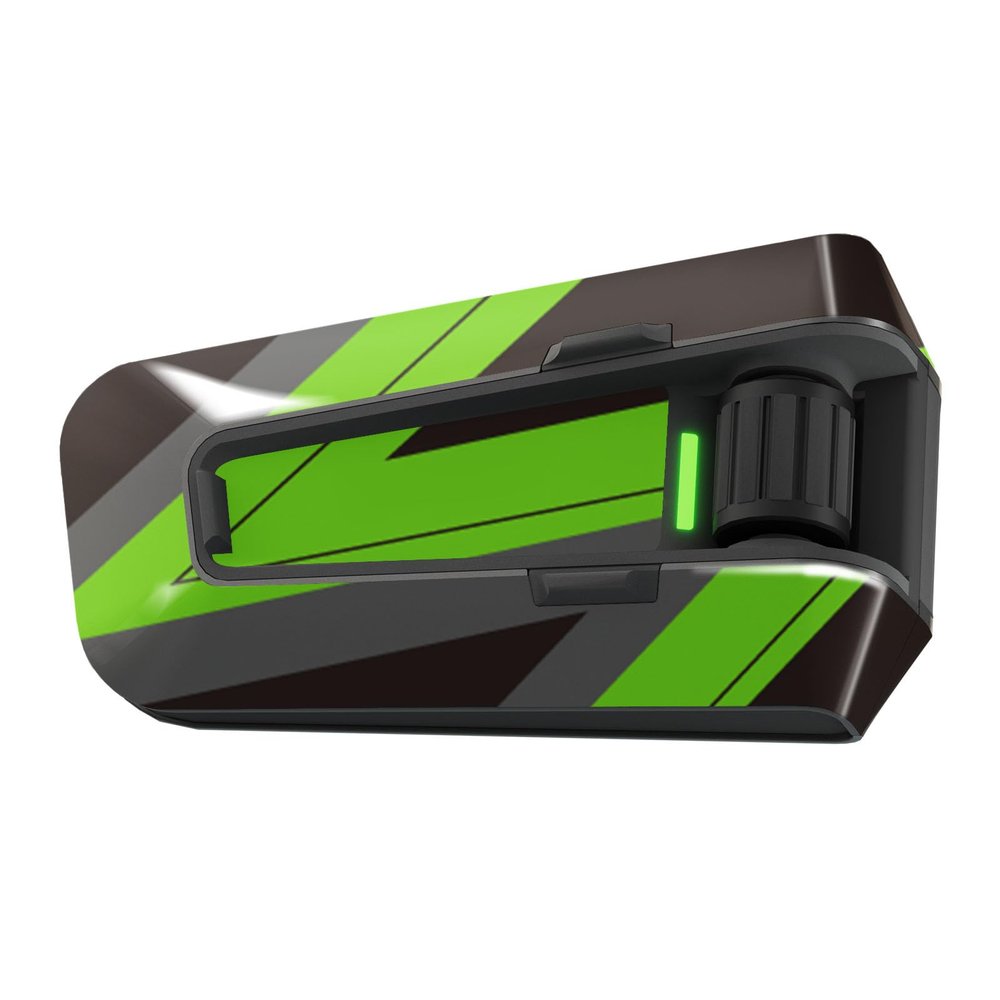 MC MOTOPARTS Headsets Decal Protection Cover Sticker x2 SS002 Green S Compatible with Cardo Packtalk Edge