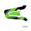 MC MOTOPARTS Headsets Decal Protection Cover Sticker x2 SS002 Green S Compatible with Cardo Packtalk Edge view 3