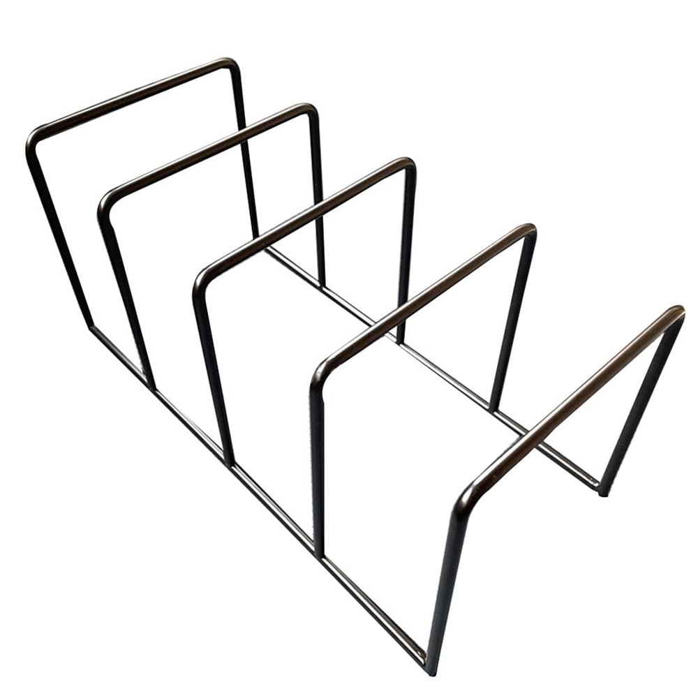 JDXQBLD Cd Rack Cd Storage Holder Iron Art Cd Storage Rack Desktop Display Rack Game Cd Rack Magazine Storage Rack (Black 26 * 12 * 12Cm)