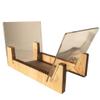 JDXQBLD Acrylic Vinyl Display Stand Vinyl Record Holder Desktop Storage Rack Vinyl Record Holder Storage (Clear 30 * 20 * 17Cm) view 1