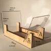 JDXQBLD Acrylic Vinyl Display Stand Vinyl Record Holder Desktop Storage Rack Vinyl Record Holder Storage (Clear 30 * 20 * 17Cm) view 2