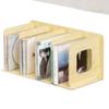 JDXQBLD Cd Rack Cd Storage Holder Standard Cd Cases DVD Storage Box Desktop Display Rack Countertop Media Storage Rack (Wood Color 34 * 16 * 16Cm) view 1