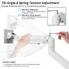 Premium Heavy Duty Monitor Arm for 17 to 49 inch Screens up to 44lbs, Fully Adjustable Ultrawide Single Clamp-on Desk Mount Stand, VESA 75x75/100x100mm (White) view 4