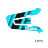 MC MOTOPARTS Headsets Decal Protection Cover Sticker x2 SS001 Blue Tape Compatible with Cardo Packtalk Edge view 3
