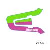 MC MOTOPARTS Headsets Decal Protection Cover Sticker x2 TT004 Green Pink Compatible with Cardo Packtalk Edge view 3