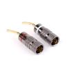 100pcs Banana Plug Brass Wire Braided Gold-Plated Audio Amplifier Wiring Pin Type Plug Braided Wire Banana Connector view 3