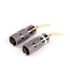 100pcs Banana Plug Brass Wire Braided Gold-Plated Audio Amplifier Wiring Pin Type Plug Braided Wire Banana Connector view 4