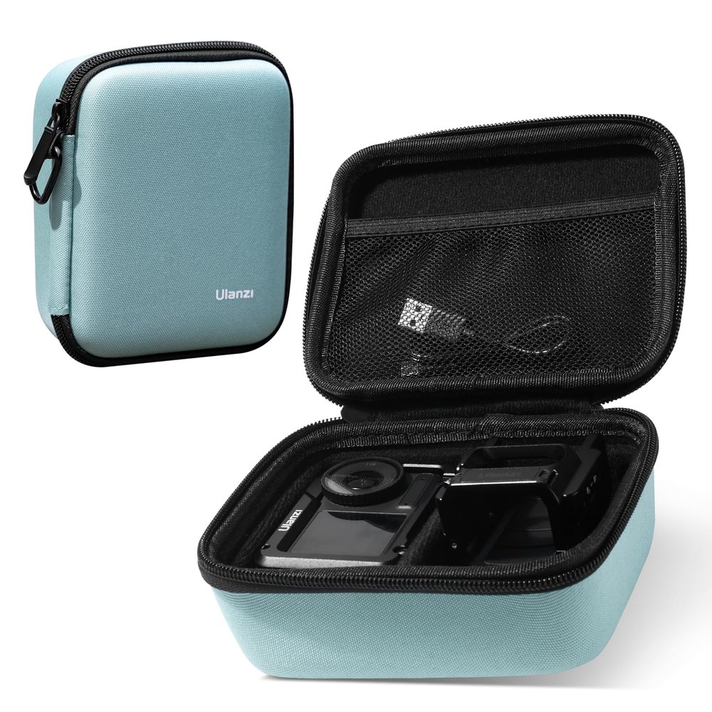 ULANZI B016 Storage Bag Case for AM18 Wireless Lavalier Microphone Sys w Charging Case, Green
