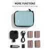 ULANZI B016 Storage Bag Case for AM18 Wireless Lavalier Microphone Sys w Charging Case, Green view 4