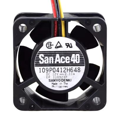 109P0412H648 12V 0.11A 40MM Fan - 4020 4CM 3-Wire Cooling Fan