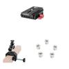 CAMVATE Quick Release Base Plate + Camera Clamp Mount + 1/4"-20 Female to 3/8"-16 Male view 1
