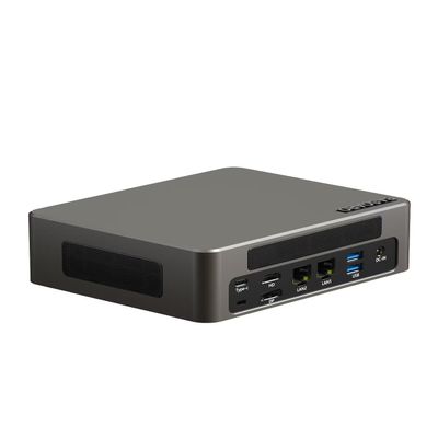 BASOARO BAM9 Mini PC, 13th Gen Core i7-1360P, 64GB RAM 1TB SSD 2TB HDD Mini Gaming PC, 2 RJ45 LAN, HD DP Type-C Triple Display, WiFi 6 BT 5.2, Mini Desktop PC for Home/Office/School
