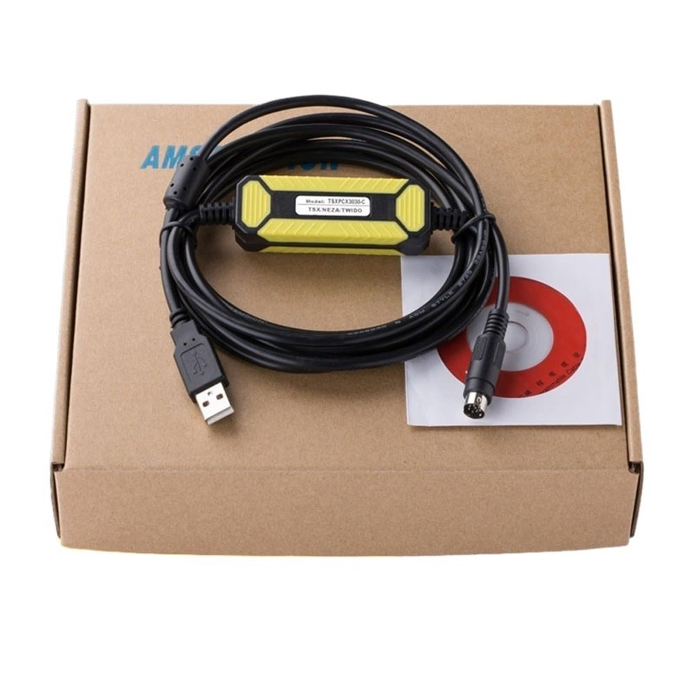 Bubupig Suitable for PLC Programming Cable Communication line Twido Neza TSXPCX3030-C Download line (Size : Black TSXPCX3030)